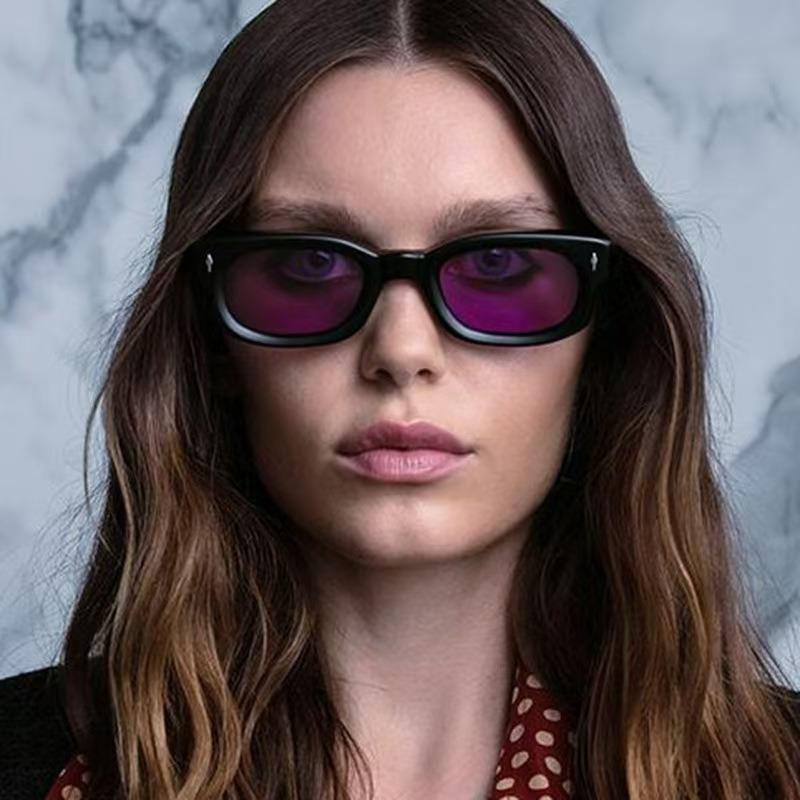 New Small Frame Vintage Sunglasses Women Men Rice Nail Sun Glasses Luxury Brand Designer Eyewear Male Popular Driving Shades