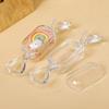 30pcs Transparent Candy-Shaped Jewelry Boxes Small and Adorable Plastic Gift Boxes with Lids DIY Party Favors Weddings Birthdays