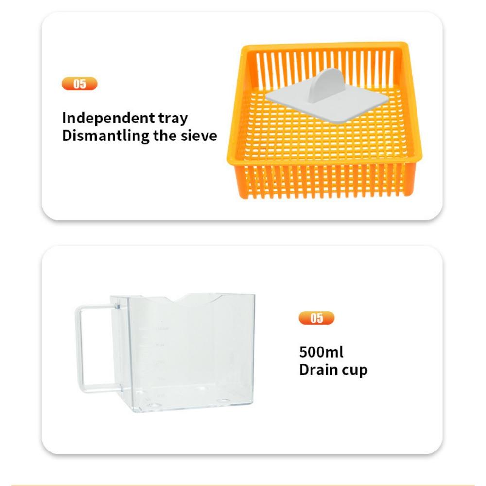 Manual juicer, small household fruit press, convenient hand cranked lemon frying juice cup press