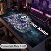 Custom Text Big Mousepad, Extended Desk Pad For Laptop Work GameScream Ghostface