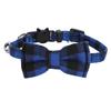 Adjustable Cat Collar Plaid Bowtie Collar Cute Kitten Collar  Pets