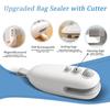 Multifuntional Chip Bag Sealer with Cutter Easy To Use Bag Resealer Efficient Heat Sealing Device for Home and Travel