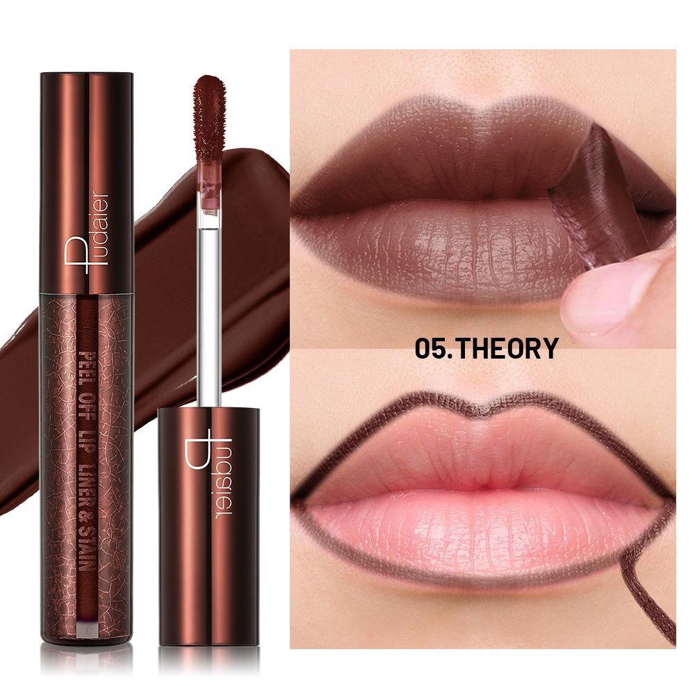 Waterproof Liquid Peel-off Lip Gloss Rose Red Brown Matte Lipstick Non-stick Cup Lasting Makeup Moisturizing Lip Tattoo Pigment