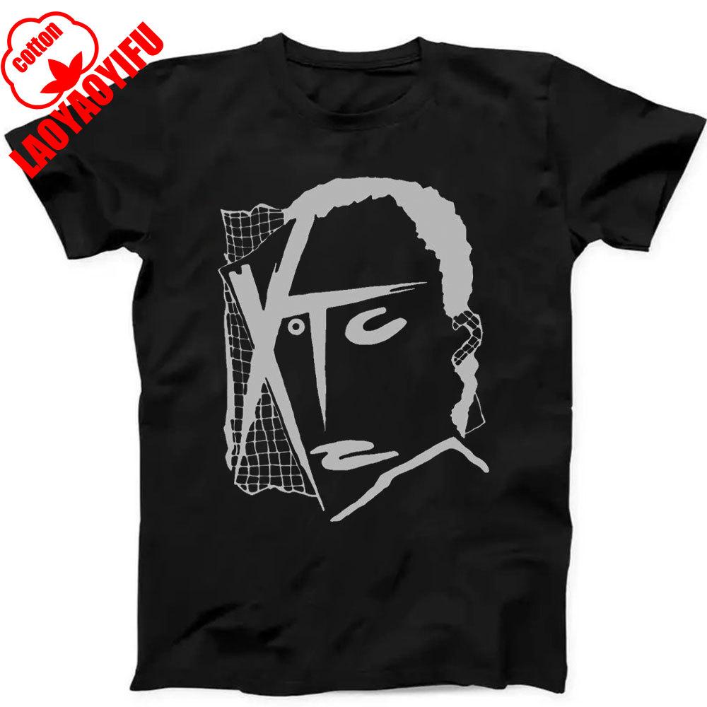 XTC Drums and Wires New Wave Rock Music Gift Black T Shirt Fashionable and Casual Combed Cotton Short Sleeved Round Neck T-shirt