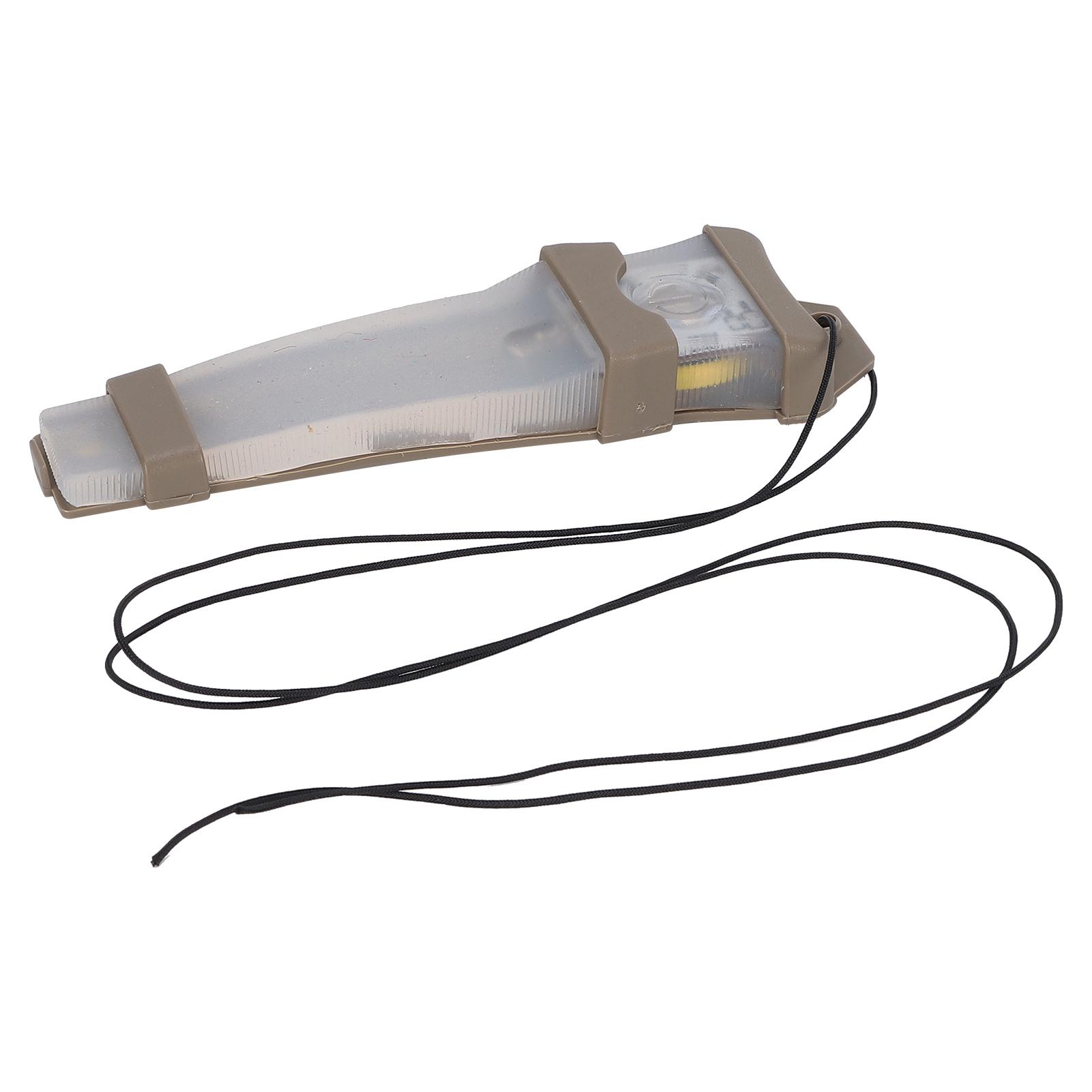 

Signal Light Molle Waterproof Hunting Helmet Safety Light Emergency Helmet Mounted StrobeMud Color Bottom White Light