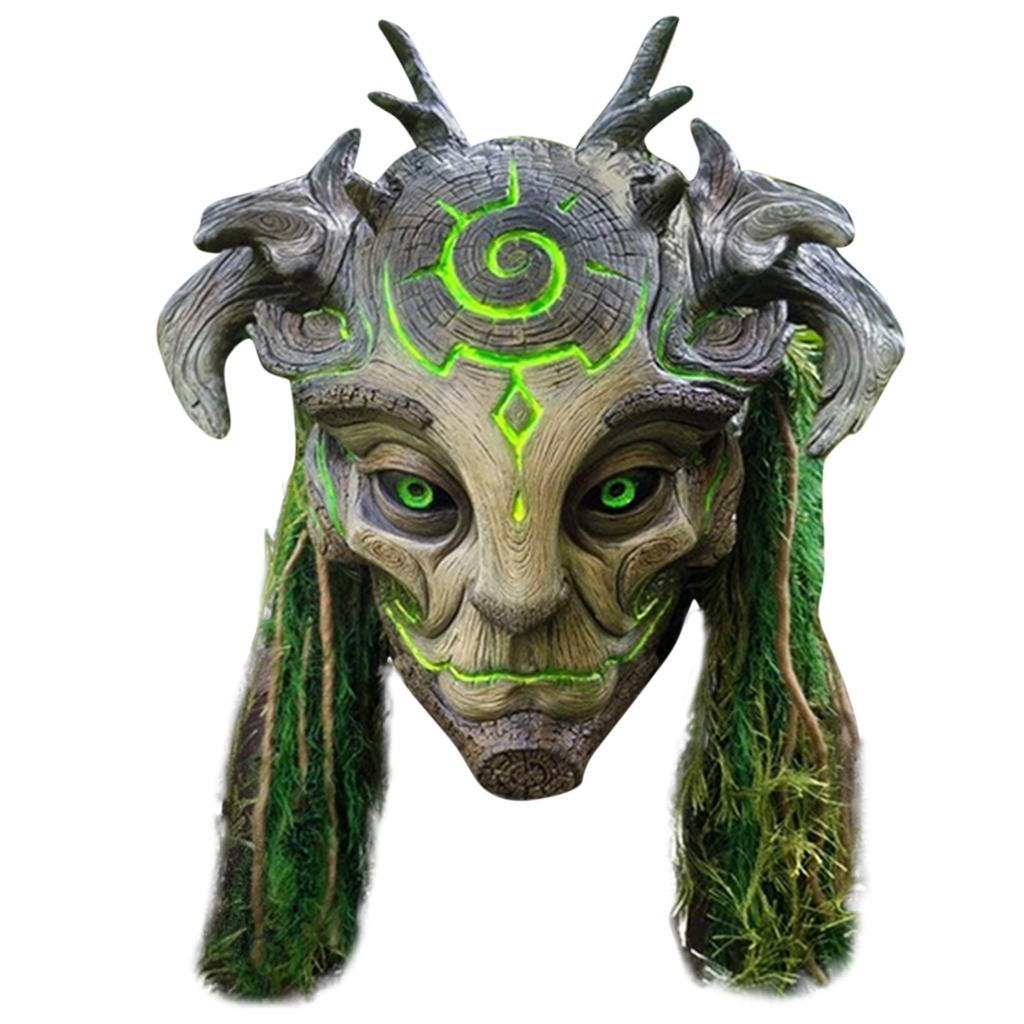 Forest Spirit Latex Mask Funny Props Horror Atmosphere Masquerade Mask