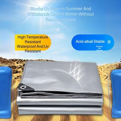 Thick Awning Cloth Thick Waterproof and Rainproof Cloth Outdoor Double Silver Sunshade Cloth Tarpaulin Sunscreen Cloth