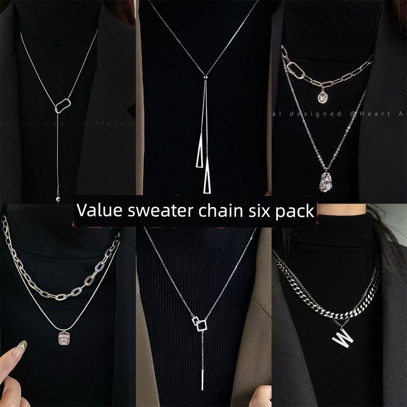 

Длинное ожерелье женское 2025 Новое поступление Причудливая доступная роскошь Нишевые аксессуары Декоративная цепочка для свитера Аксессуары для осенне-зимней одежды Value sweater chain [six] main figure