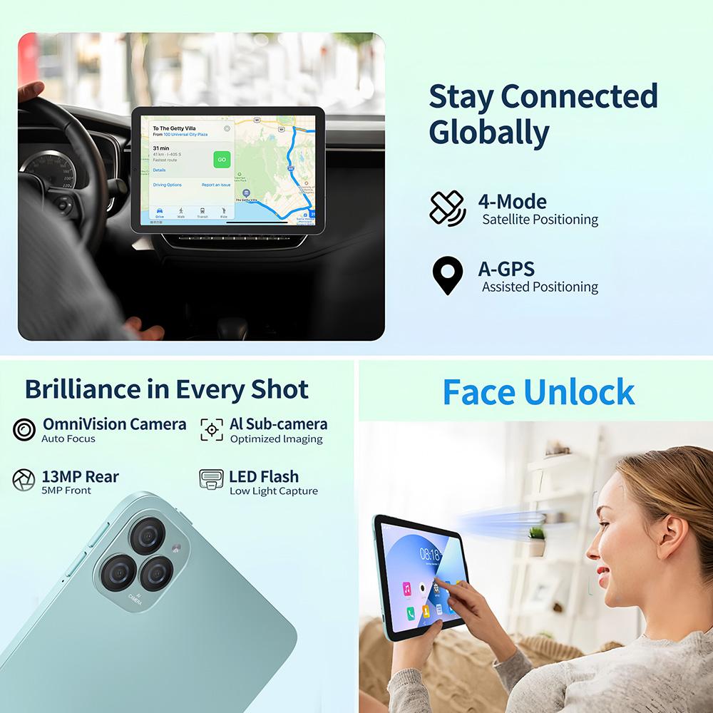 New 4G Pad 11 Inch Android Tablets Octa Core 8GB RAM 256GB ROM 4G LTE 5G WiFi Tablets Double SIM Card HD Display