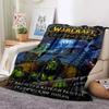 World of Warcraft Art Blanket Flannel Blanket A World of Magic and Limitless Adventure Soft Comfortable Home Travel Blanket