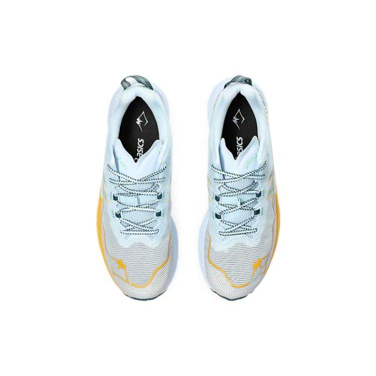 ASICS Fuji Speed ​​2 Light Blue Bright Orange Мужские кроссовки Dark-Mint 1011B699-401 42 — фото 3