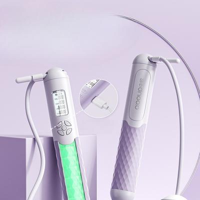 Kabelloses Springseil, elektronischer Zähltimer für Männer und Frauen, Fitness, Fettverbrennung, Sport, Ball mit mittlerer Schwerkraft, A6-Modell, 5-Tasten-Zähl