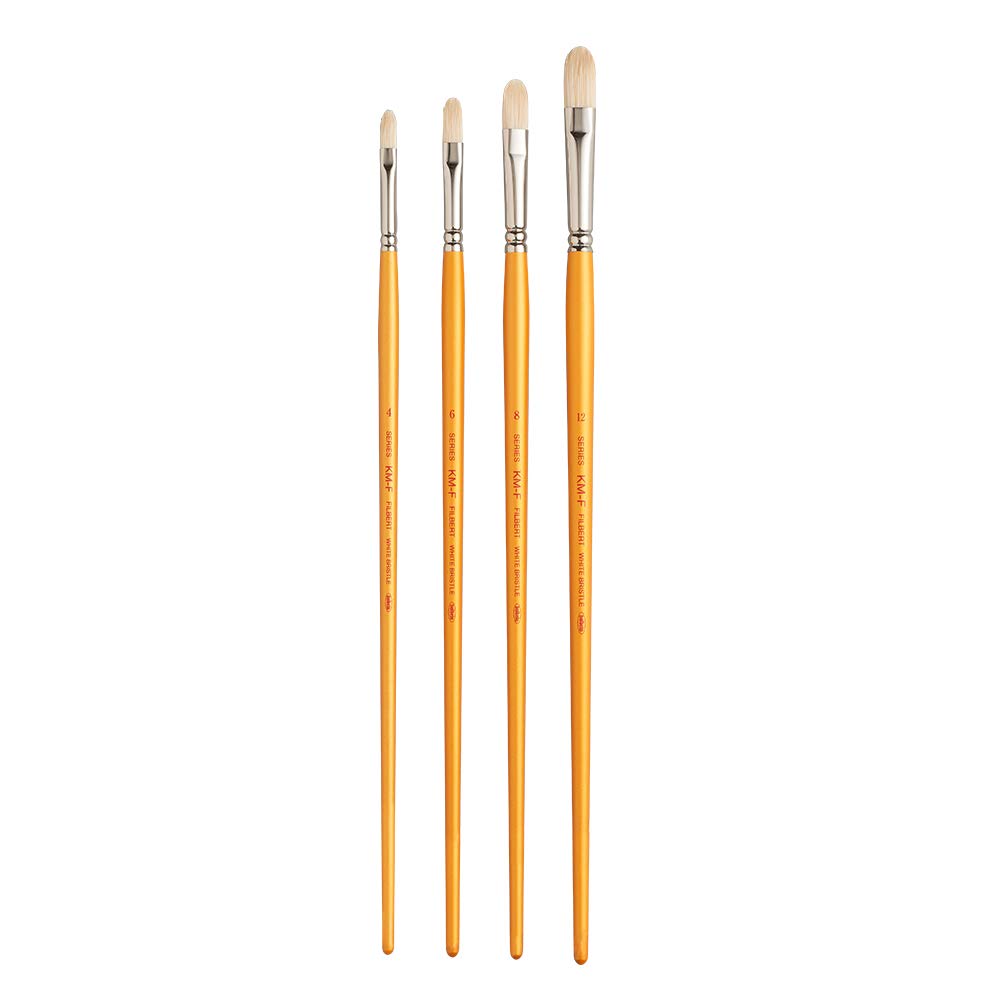 

Holbein Paintbrush Set [3] Oil Painting Brushes (Pig Bristle Flat) Set of 4 130313
