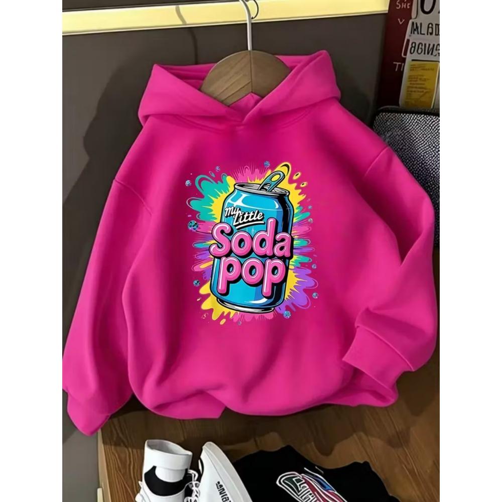 Sudaderas con capucha My Little Soda Pop para niños Música K-Pop Sudadera de anime coreano Ropa de niña hip hop Regalo Camisetas con dicho lindo Top para niños