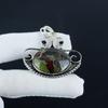 Natural Dragon Blood Jasper Gemstone Silver Pendant In 925 Sterling Silver - Handmade Design, Everyday Wear Jewelry Engagement Gift