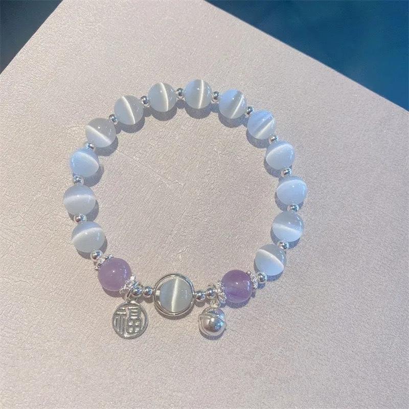 

Step by step, opal bell bracelet, female blessing brand, transfer beads, Sinology bracelet, exquisite girlfriend gift.