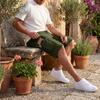 Men's Color Cargo Shorts with Elastic Waist and Drawstring - Multi-Pocket Lightweight Comfortable for Summer Casual