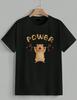 Power Cute Hamster T-Shirt Funny Weightlifting Gym Sports Graphic Tee Unisex