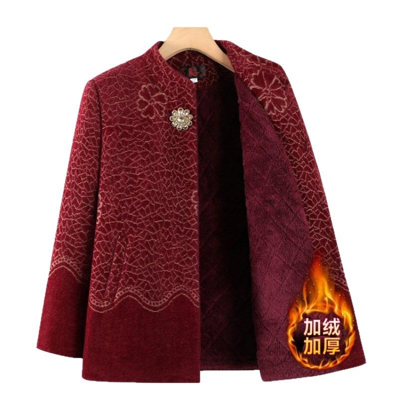 Grandma winter imitation mink velvet coat year old 0 old clothes autumn and winter new mother autumn and winter woolen coat