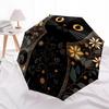 1pc Floral Cat Silhouette Umbrella with Plastic Handle,Suitable for All Seasons Home Travel Outdoor UmbrellaDD115
