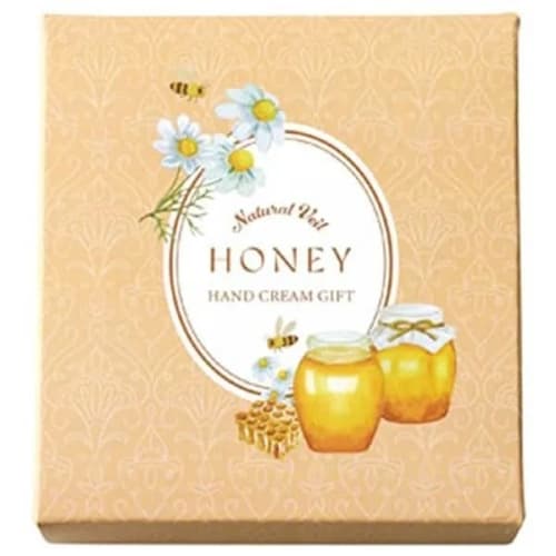 [Set] Handkerchief and Hand Cream Set with Honey. Perfect As a Small Gift, Giveaway, or Prize for Mother's Day, Respect for the Aged Day, Father's Day