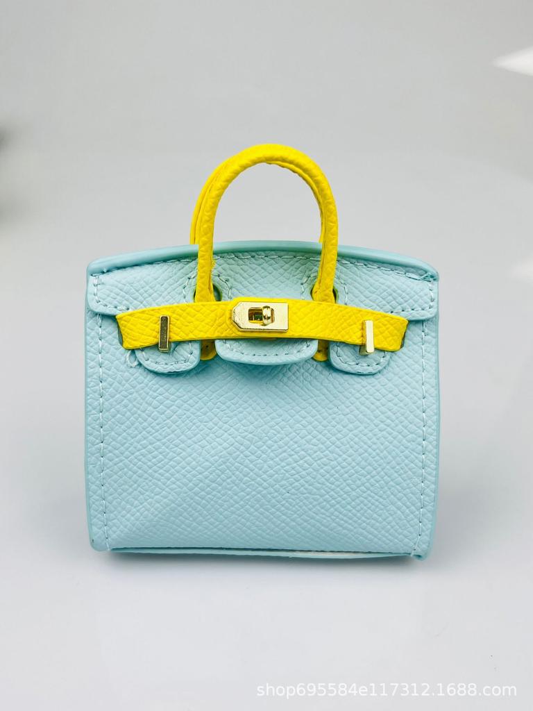 New mini candy color platinum bag pair touch blind box same bag earphone bag creative bag pendant key contrast color