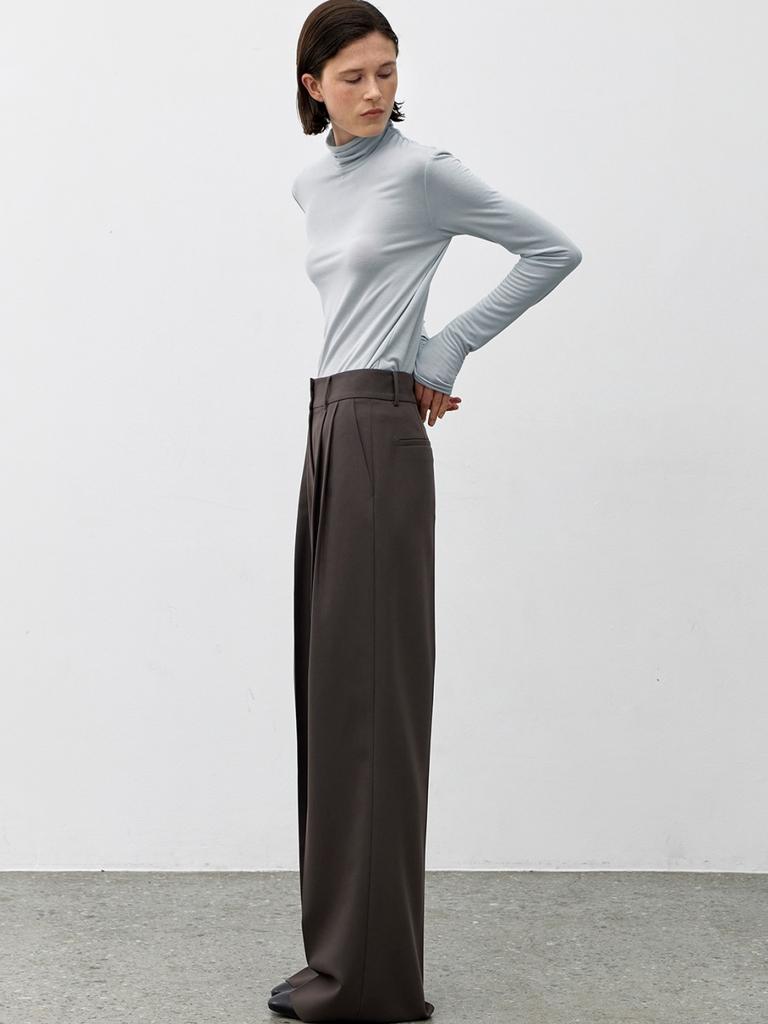 ATELIER NAIN Essential Log Two Tuck Pants (Z-Pt-5684)