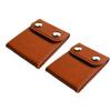 Car Seat Belt Shoulder Pad Faux Leather Closure Cover, 2 Piece Neck Contact Aid for Front or Rear Vehicle Belt Use