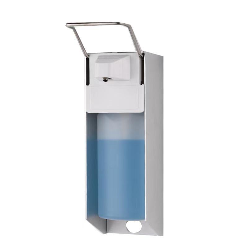500ML Hospital Aluminium Alloy Disinfection Elbow Manual Alcohol Sprayer Soap Dispenser