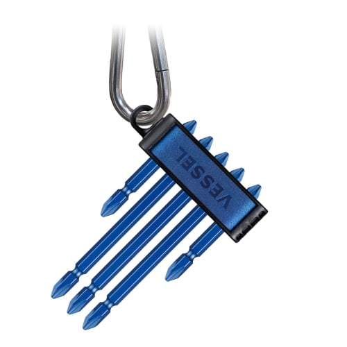 VESSEL Double-ended Bit Premium Set of 5 +2 X 65 2 Pieces/+2 X 110 3 Pieces (Blue) A145P-PBL