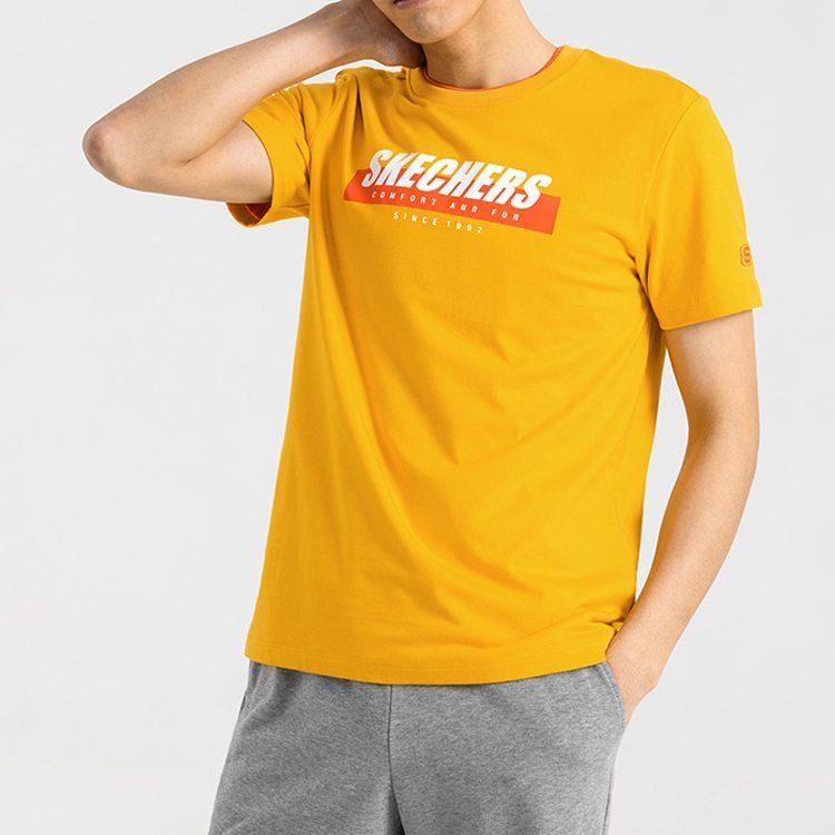 Skechers T Shirt Men's Antique Gold SMLC219M025-00D8