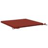 1 Piece Seat Cushion SOEST 100percent  Polyester Red 60 X 60 X 3 Cm