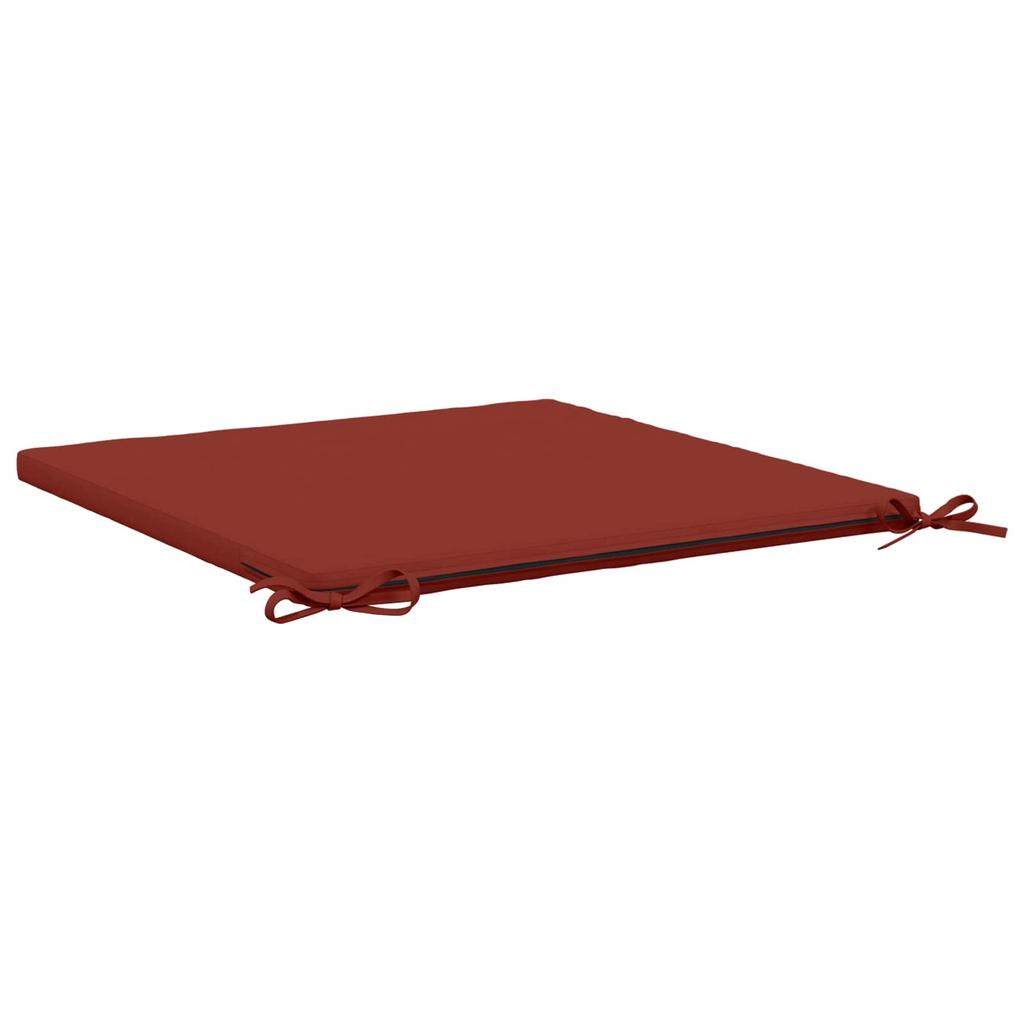 1 Piece Seat Cushion SOEST 100percent Polyester Red 60 X 60 X 3 Cm
