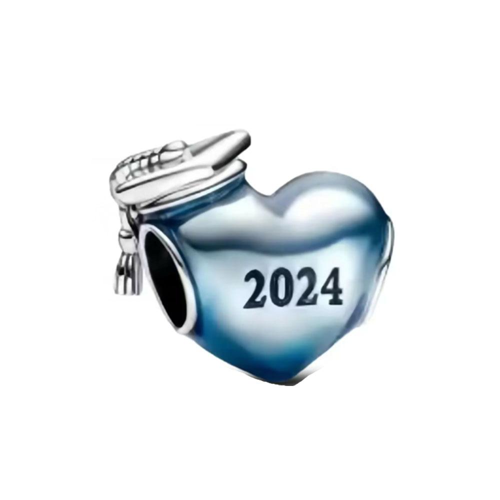 Copper Graduation Season Degree Cap Beads Owl Pendant Teacher Pen Charms Fit Original Bracelet Women Diy Jewelry Accessories