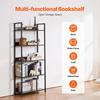 Metal Bookshelf Open Bookshelf 5-Tier for Living Room Bedroom & Office