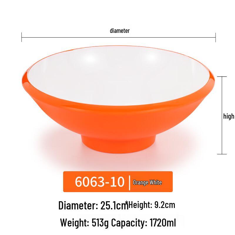 

Hampton Melamine Nordic Style Square Noodle Bowl