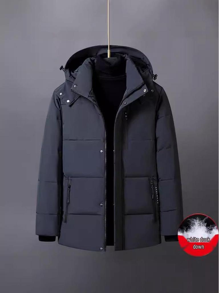 Men's European & American Style Hooded Winter Jacket
