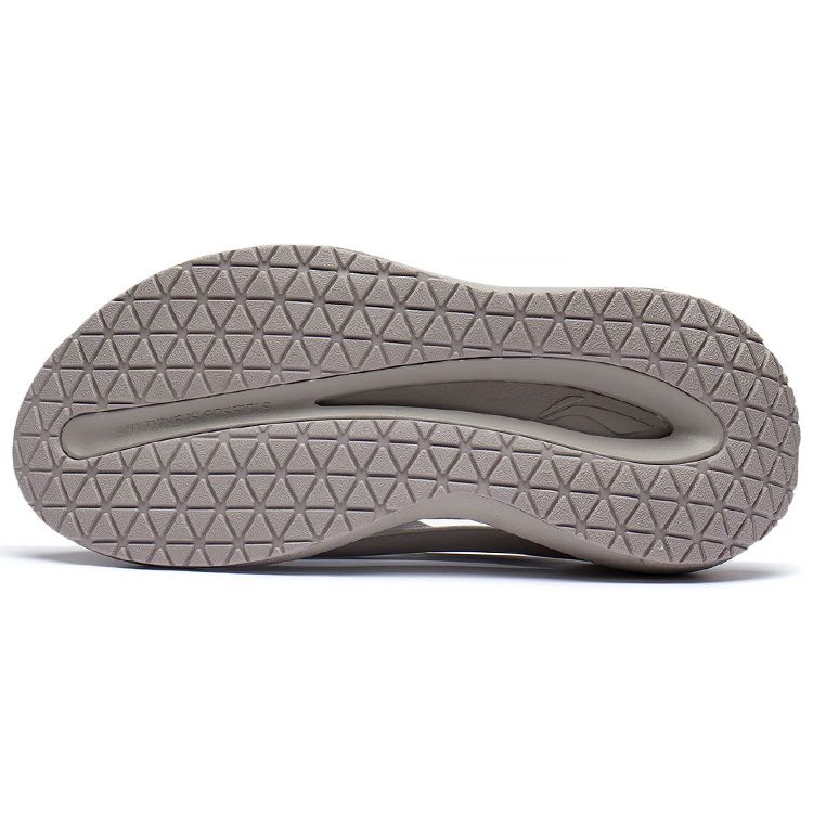 Li Ning Cloud Travel Slay Non-Slip Durable Slide Sandals Unisex Sandals Gray AZST001-3