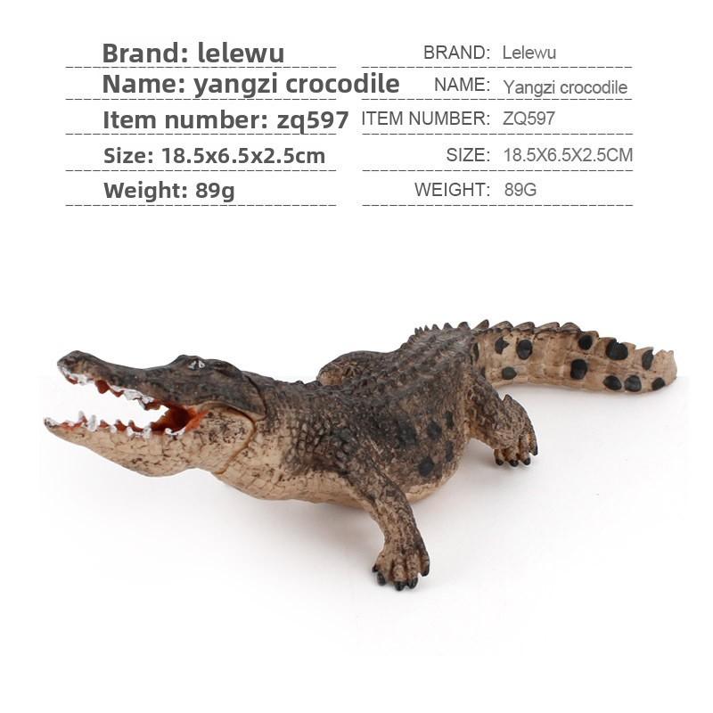Simulated Deer Eagle Bull Bear Crocodile River Otter Wildlife Model Ornament For Collectors
