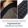 KLIQ Music Gear Air Cell Guitar Strap 3" Wide Neoprene Pad Adjustable 46-56 Inches Black Bass Electric Guitar