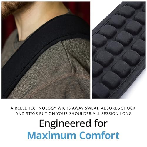 KLIQ Music Gear Air Cell Guitar Strap 3" Wide Neoprene Pad Adjustable 46-56 Inches Black Bass Electric Guitar
