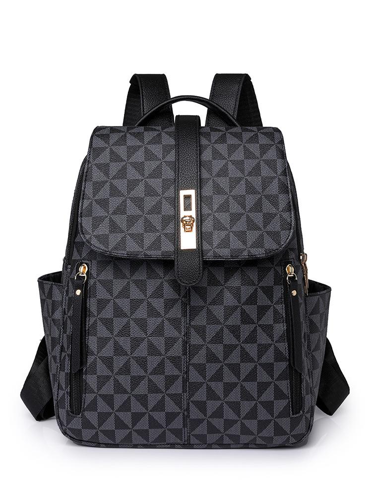 2025 Retro Floral Women's Backpack: Large Capacity Fashionable Schoolbag