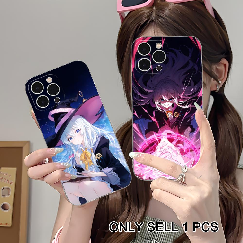 Wandering Witch Elaina Clear TPU Mobile Case for iPhone 17 16 15 14 13 12 11 X XR XS Air Pro Max Plus Mini Colorful Cover