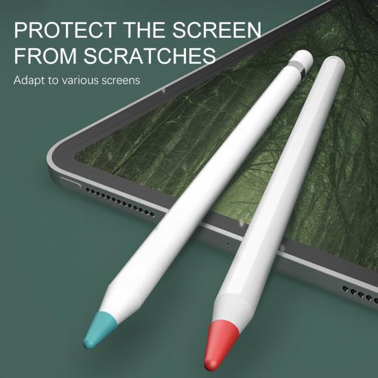 3Pcs Pen Protective Case Anti-falling Convenient Silicone Writing Stylus Cover for Apple Pencil 1/2