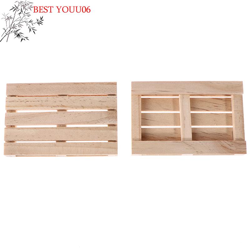 (YOUU06)1 pièce Mini Palette en Bois Sous-verres Pour (YOUU06)Et Sous-verres en Bois Palette Boissons Froides Coussin Pot de Fleurs