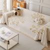 Autumn Winter Thick Solid Color Plush Sofa Towel Sofa Cover Cloth White Sofa Cover Non-Slip One-Piece Cover Towel