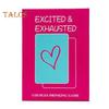 Excited Exhausted Game of Poker Romantic Date Night Ideas Couples Drinking Game 2 Players Adult Party Card Game for Couples