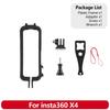 Accessories for Insta360 X4 Silicone Case Lens Cap Frame Mount Lanyard Pouch Holder Screen Protectors Action Camera Parts Bundle