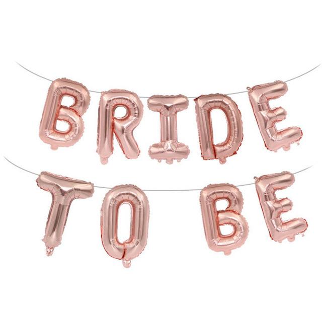 Bride To Be Balloon Set, Bachelorette Party Decor Arrangement Bridal Veil Shoulder Strap Balloon Arrangement