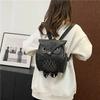 Owl Double Shoulder Bag for Women, PU Personalized Small Backpack, Travel Bag, Student Backpack.